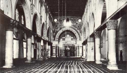 Мечеть аль-Акса, вид с интерьера